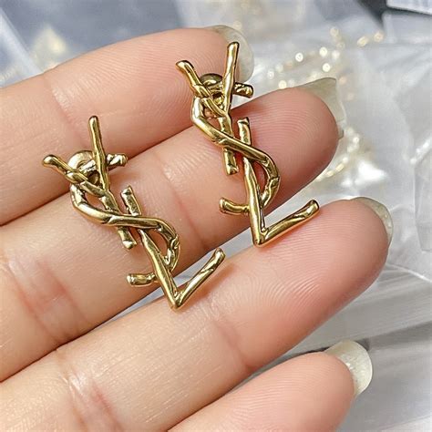 fake ysl earrings|ysl earrings harvey nichols.